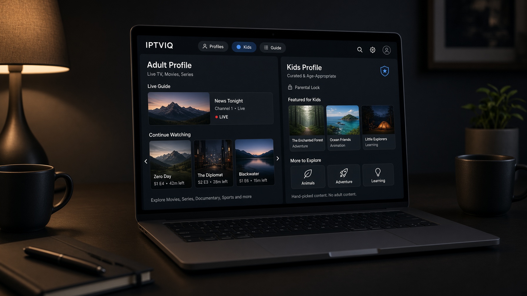 IPTVIQ Profiles: One Mac, Separate IPTV Worlds